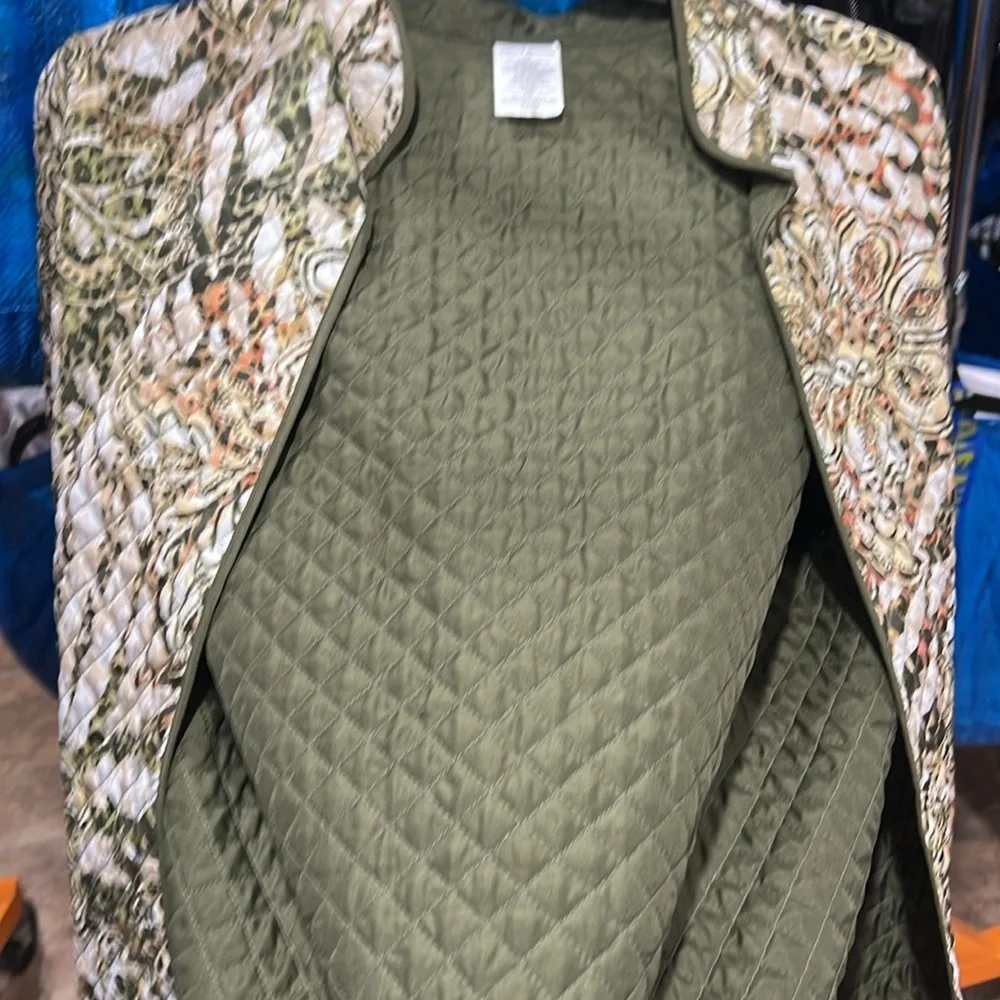 Alfred Dunner Women’s Cactus Ranch Floral Quilted Jacket Size 14 NEW with Tags